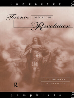 cover image of France Before the Revolution